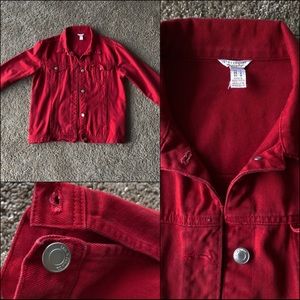 Red Jean Jacket ‼️